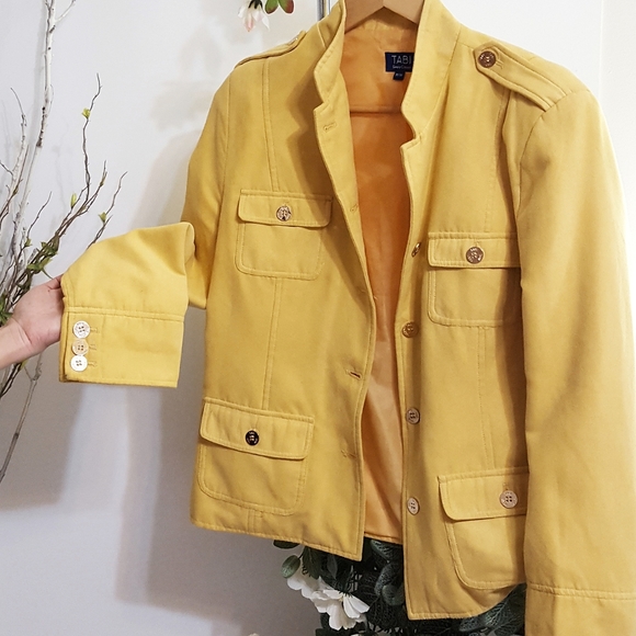Vintage Tabi Blazer Jacket💛Microsuede|Pocket|Golden Buttons - Picture 2 of 11